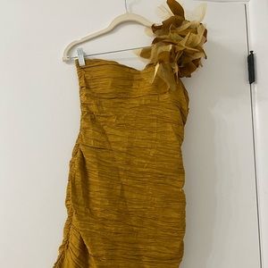 One shoulder cocktail dress